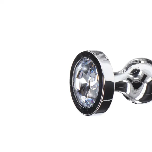 Plug Anal Metálico com Cristal Diamond Star Beads M