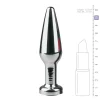 Plug Anal Metálico Com Cristal Transparente Easy Toys
