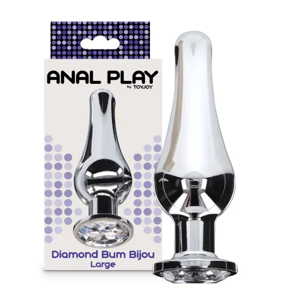 Plug Anal Metálico Diamond Bum Bijou Grande