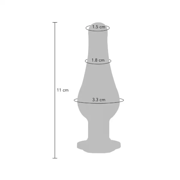 Plug Anal Metálico Diamond Bum Bijou Médio
