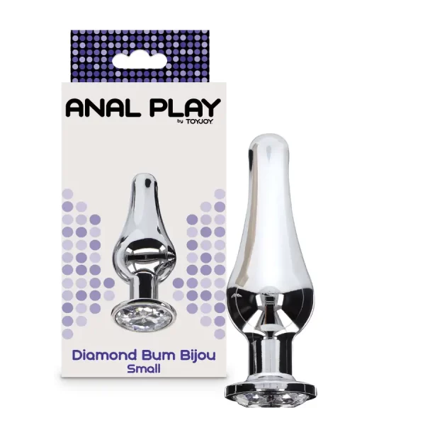 Plug Anal Metálico Diamond Bum Bijou Pequeno