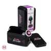Plug Anal Metálico M com Brilhante Roxo