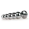 Plug Anal Metálico Ondulado com Cristal Transparente EasyToys Prateado