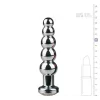 Plug Anal Metálico Ondulado com Cristal Transparente EasyToys Prateado