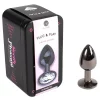 Plug Anal Metálico S Cinzento com Brilhante Transparente