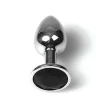 Plug Anal Metálico S com Brilhante Preto