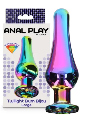 Plug Anal Metálico Twilight Bum Bijou Grande