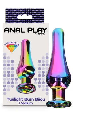 Plug Anal Metálico Twilight Bum Bijou Médio