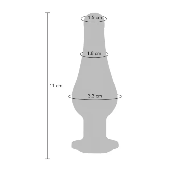 Plug Anal Metálico Twilight Bum Bijou Médio