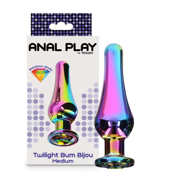 Plug Anal Metálico Twilight Bum Bijou Médio
