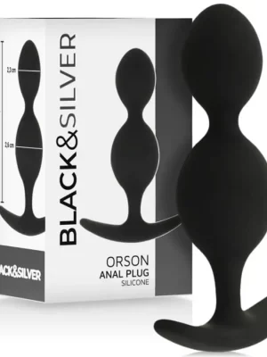 Plug Anal Orson Black&Silver