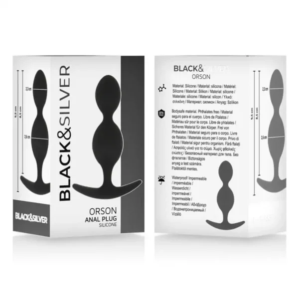 Plug Anal Orson Black&Silver