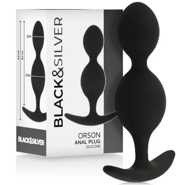 Plug Anal Orson Black&Silver