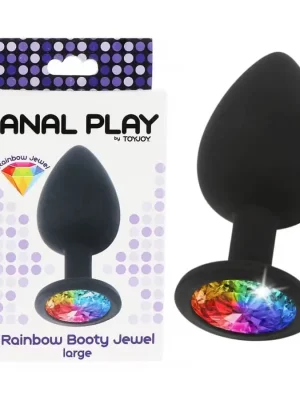 Plug Anal Rainbow Booty Jewel Grande