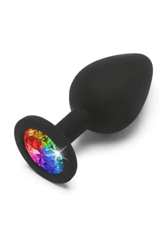 Plug Anal Rainbow Booty Jewel Médio