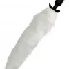 Plug Anal Vibratório com Cauda White Fox Tail