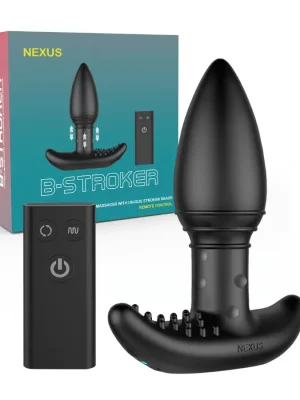 Plug Anal Vibratório com Esferas Oscilantes e Comando Nexus B-Stroker