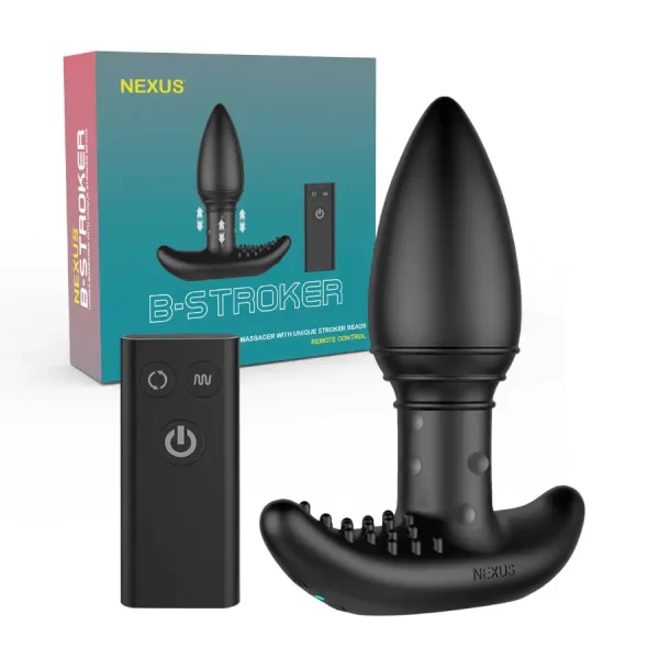 Plug Anal Vibratório com Esferas Oscilantes e Comando Nexus B-Stroker