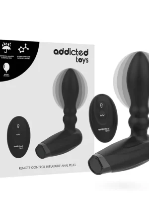 Plug Anal Vibratório Insuflável com Comando Wireless