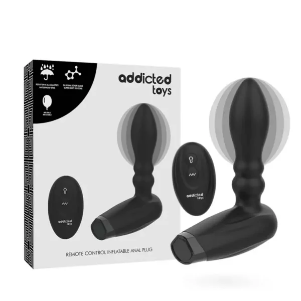 Plug Anal Vibratório Insuflável com Comando Wireless