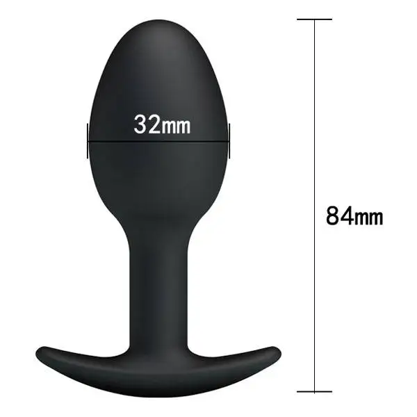 Plug Pretty Love Silicone Anal Ball Preto