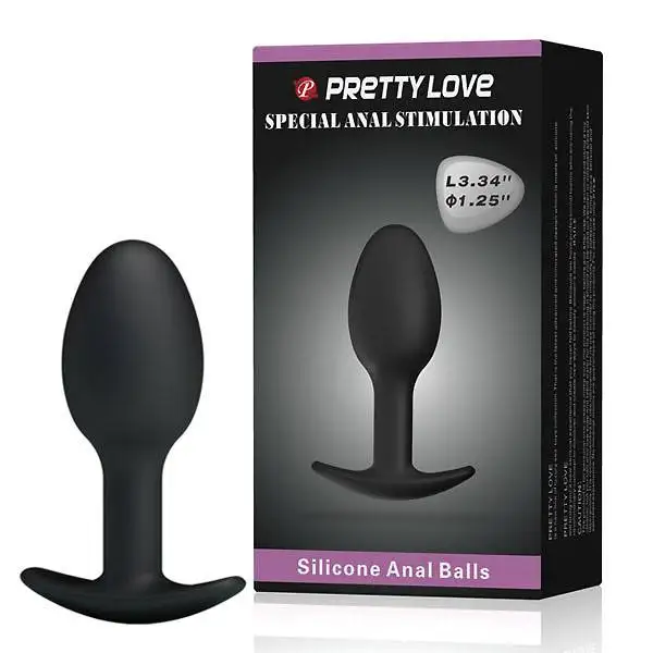 Plug Pretty Love Silicone Anal Ball Preto