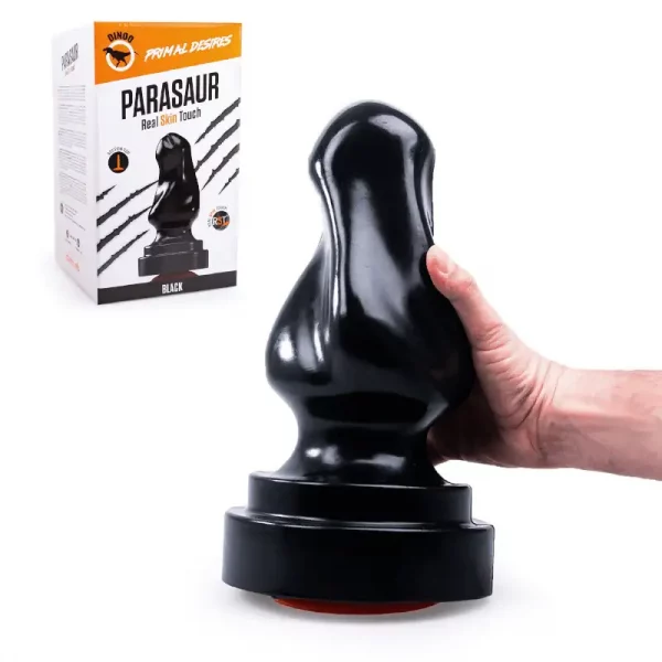 Plug XXL Parasaur Preto 32 cm