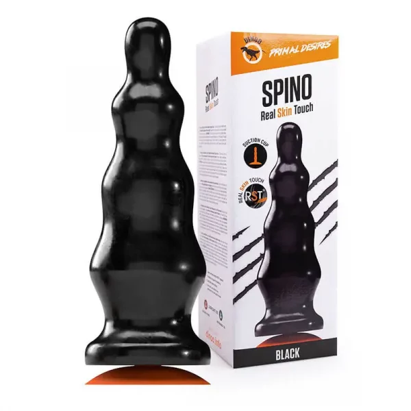 Plug XXL Spino Preto 32 cm