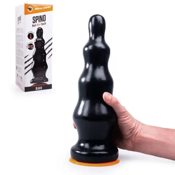 Plug XXL Spino Preto 32 cm