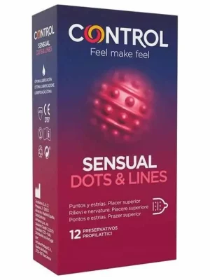 Preservativos Control Sensual Dots & Lines 12 un