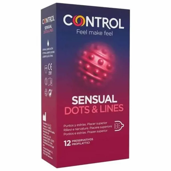 Preservativos Control Sensual Dots & Lines 12 un