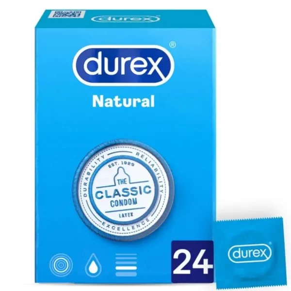 Preservativos Durex Natural Plus 24 un.