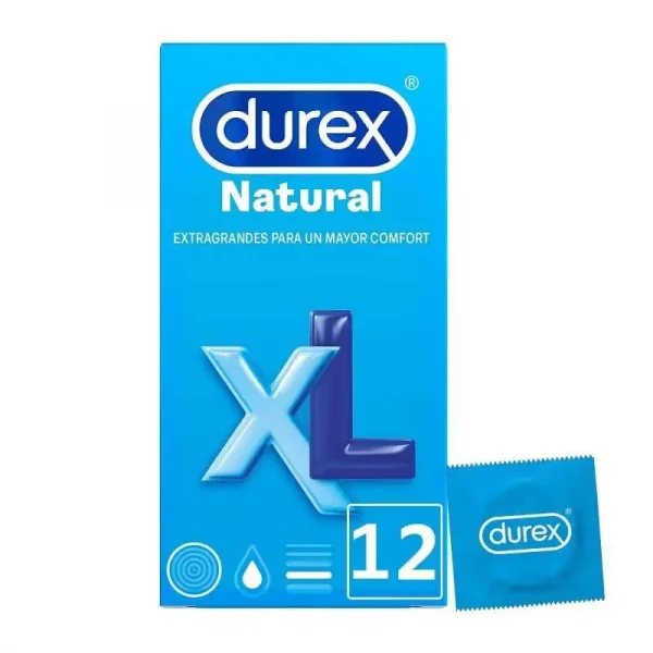 Preservativos Durex Natural XL 12 un.