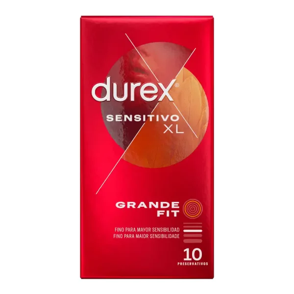 Preservativos Durex Sensitivo XL 10 un.
