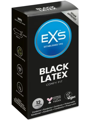 Preservativos EXS Black Latex 12 un.
