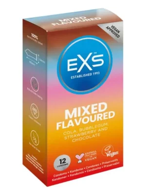 Preservativos EXS Mixed Flavoured 12 un.