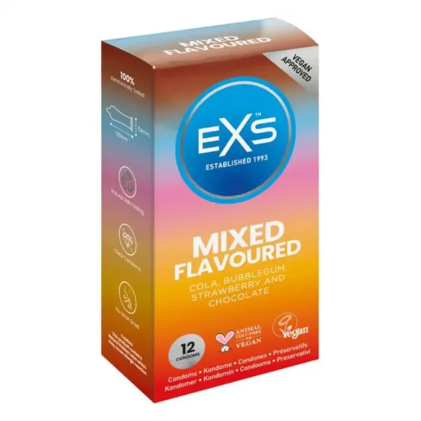 Preservativos EXS Mixed Flavoured 12 un.