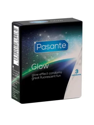 Preservativos Fluorescentes Pasante Glow 3 un