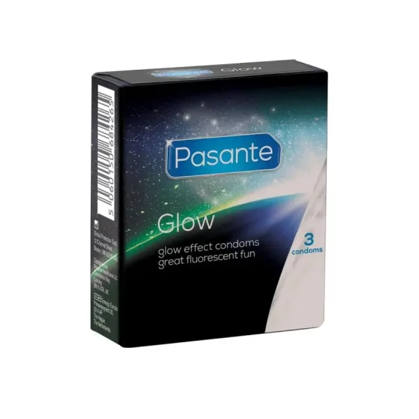 Preservativos Fluorescentes Pasante Glow 3 un