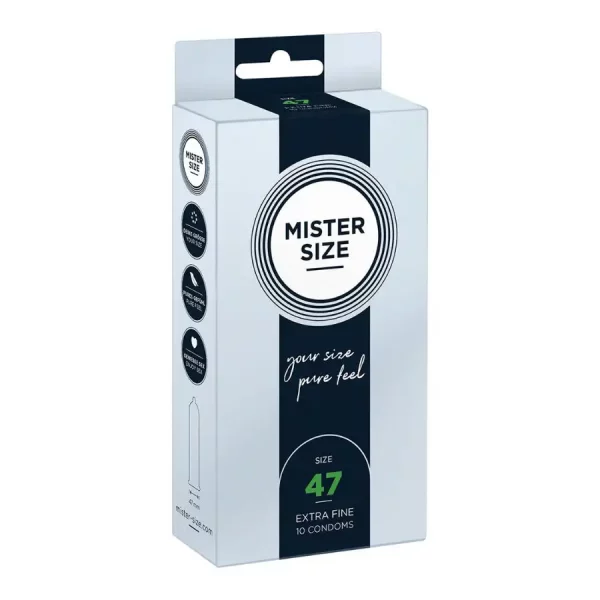 Preservativos Mister Size 47mm 10 un.