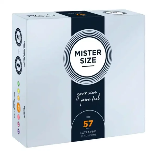 Preservativos Mister Size 57mm 36 un.