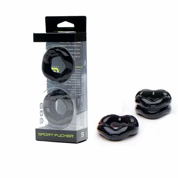 Revolution Cock Rings Combo Sport Fucker Preto
