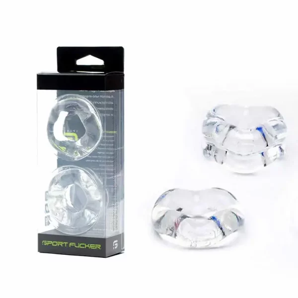 Revolution Cock Rings Combo Sport Fucker Transparente