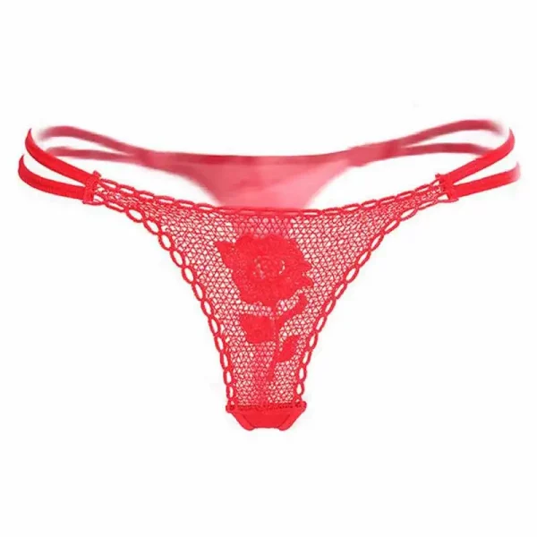Rosa com Tanga Vermelha