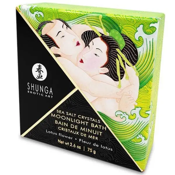 Sais de Banho Shunga Moonlight Bath - Flor de Lotus 75 gr
