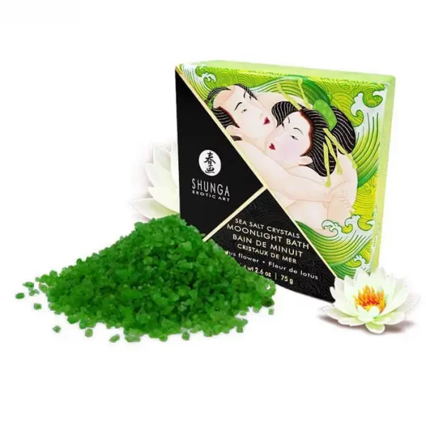 Sais de Banho Shunga Moonlight Bath - Flor de Lotus 75 gr