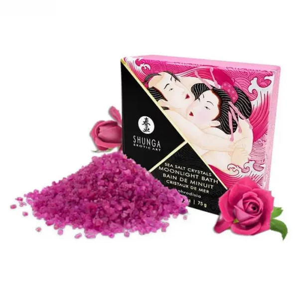 Sais de Banho Shunga Moonlight Bath - Rosas 75 gr