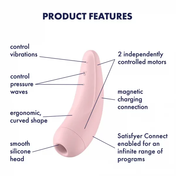 Satisfyer Curvy 2 + Rosa com App Connect
