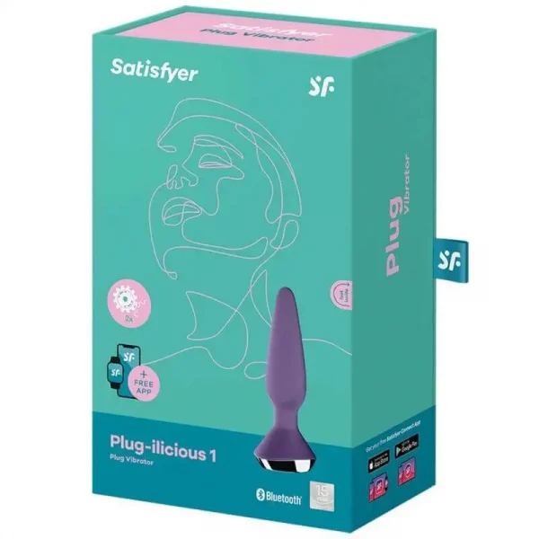 Satisfyer Plug-ilicious 1 Roxo com App Connect