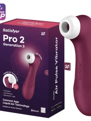 Satisfyer Pro 2 Generation 3 Com App Connect Bordô